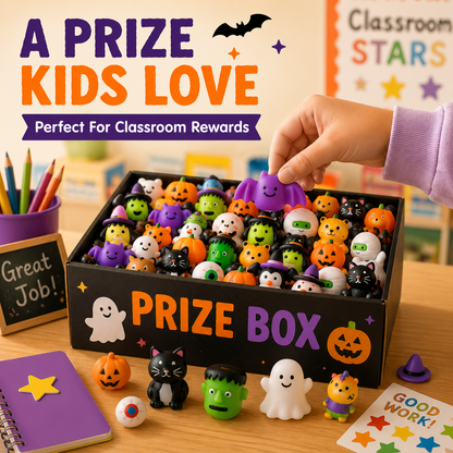 🎃  Halloween Mochi Squishy Toys – Cute Sensory Party Favors & Goodie Bag Fillers