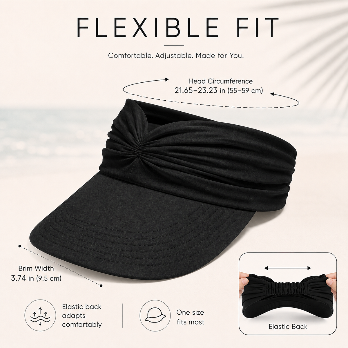 Women's UV Protection Sun Visor Hat