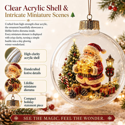 🎄Glowing Christmas Diorama Ornament 👼
