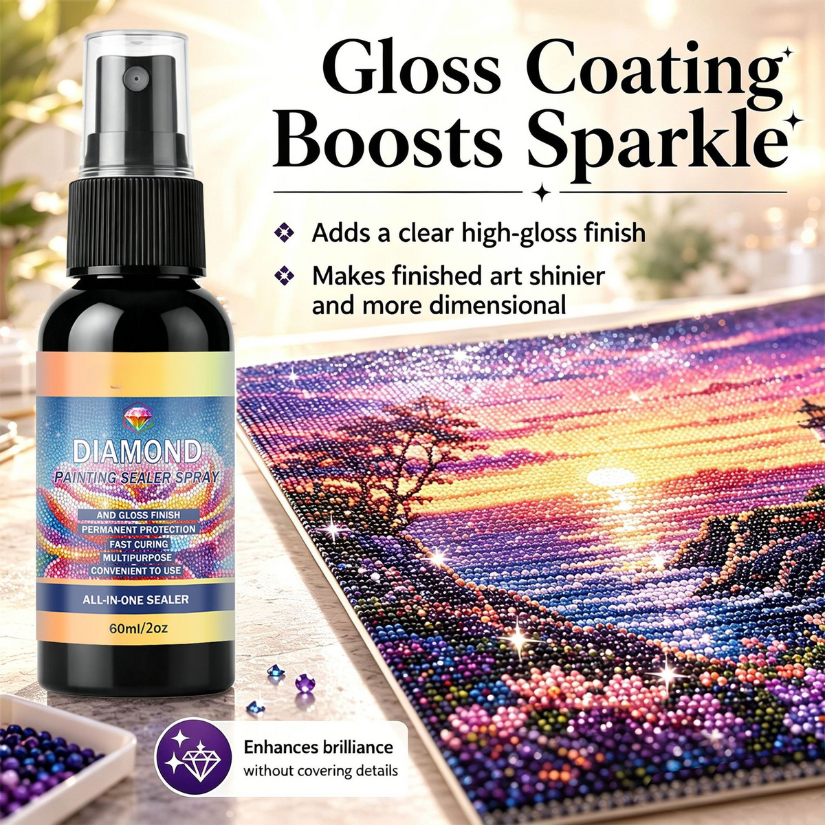 ✨ Diamond Art Protective Gloss Sealer