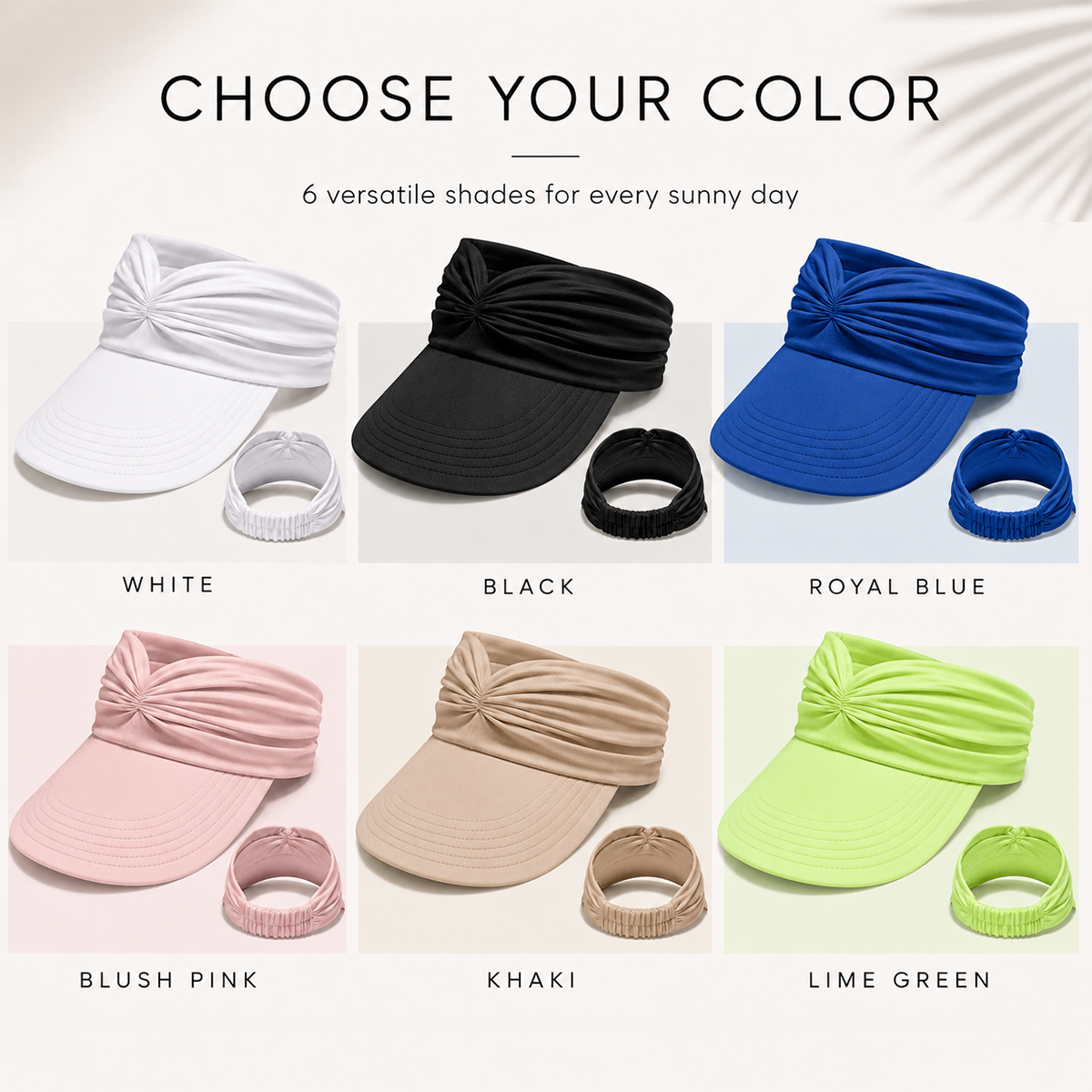 Women's UV Protection Sun Visor Hat