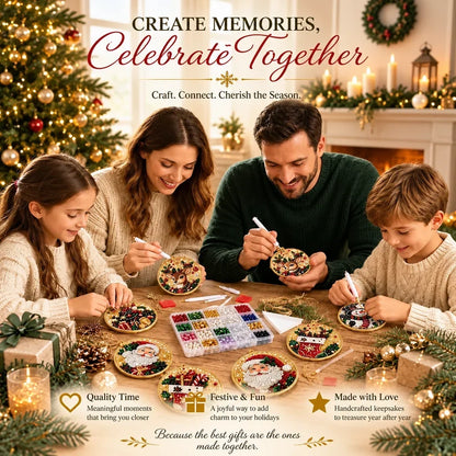Christmas Craft Favorite — 6-Piece DIY Diamond Painting Ornament Kit