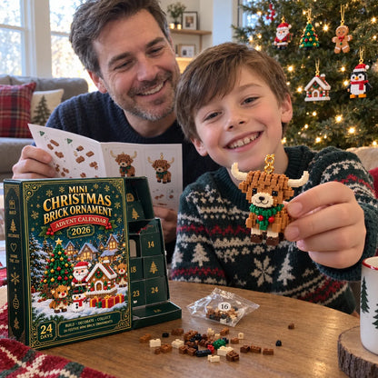 ⏳ Last Day 50% OFF – 🎄24-Day Mini Christmas Brick Ornament Advent Calendar