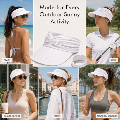 Women's UV Protection Sun Visor Hat