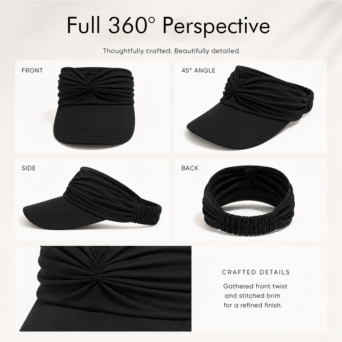 Women's UV Protection Sun Visor Hat