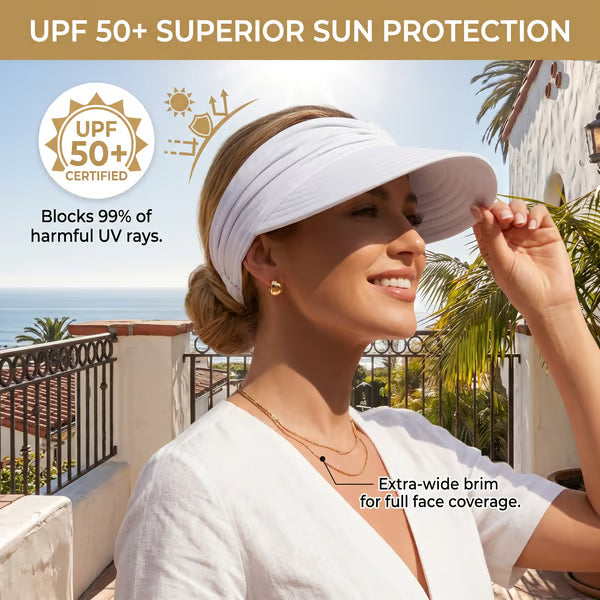 Women's UV Protection Sun Visor Hat