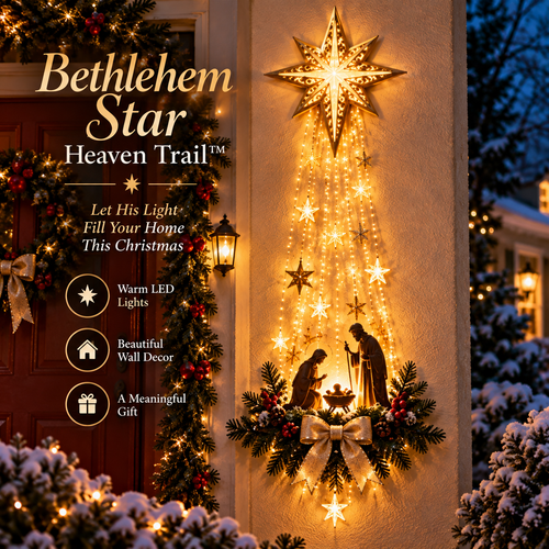 ✨ Last Day — 49% OFF ✨ ✝️ Bethlehem Star Nativity Wall Light