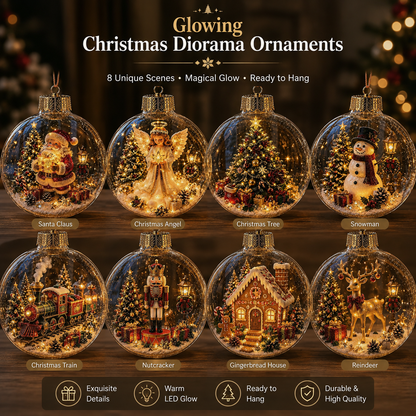 🎄Glowing Christmas Diorama Ornament 👼