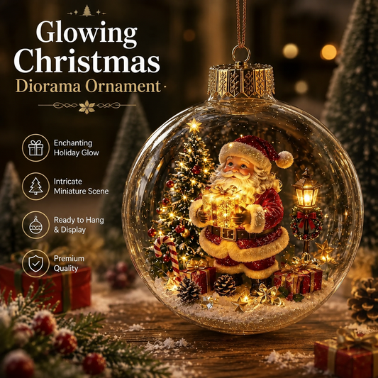🎄Glowing Christmas Diorama Ornament 👼