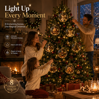 🎄Glowing Christmas Diorama Ornament 👼