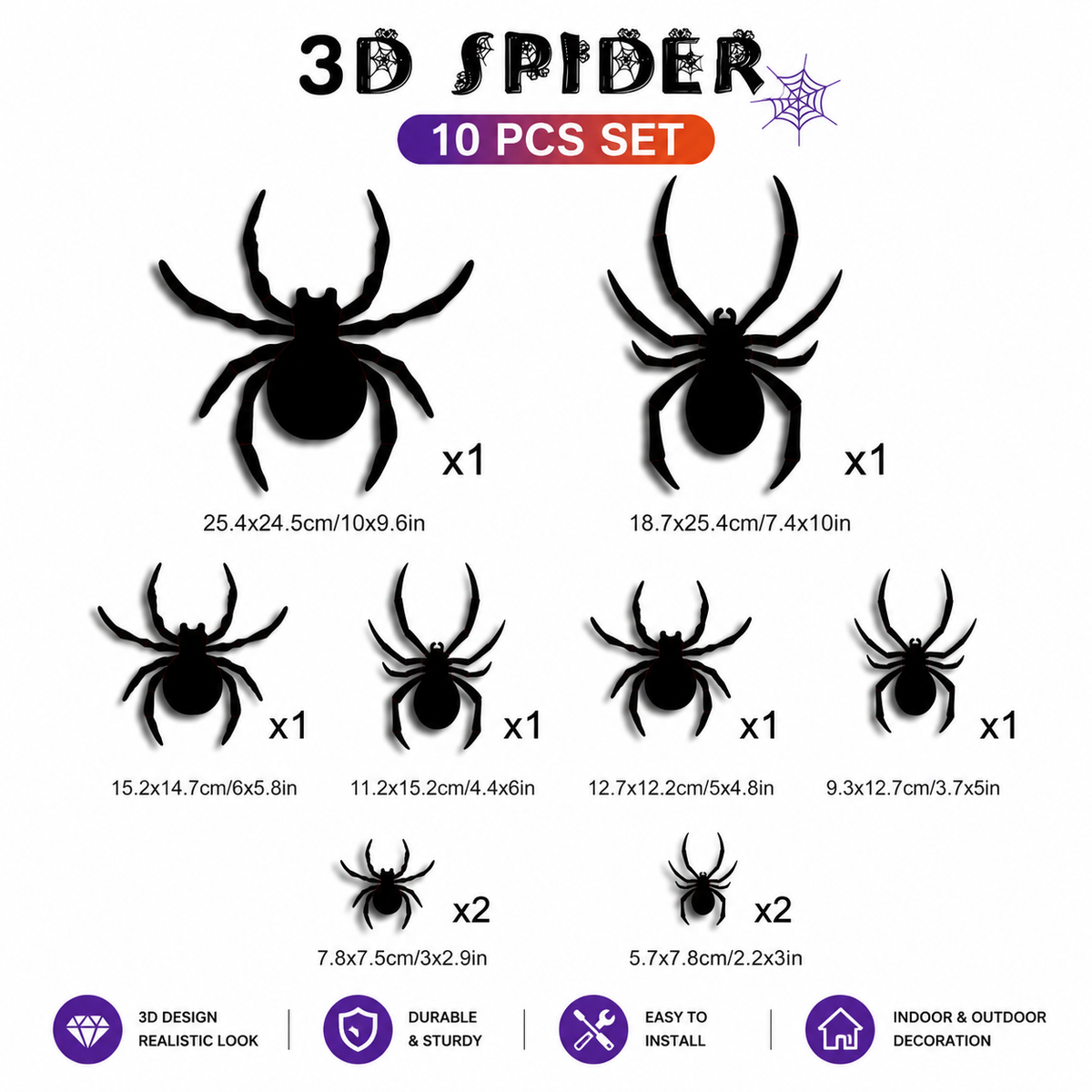 🦇Halloween 3D Bat LED Wall Light Decor🎃💡