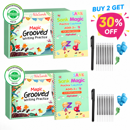 📚MagicBook | Kids Practice Copybook Set (4Pcs/Set)