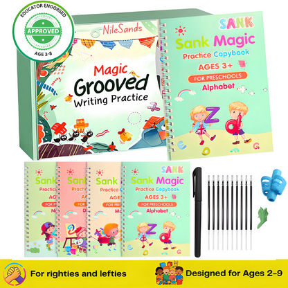 📚MagicBook | Kids Practice Copybook Set (4Pcs/Set)