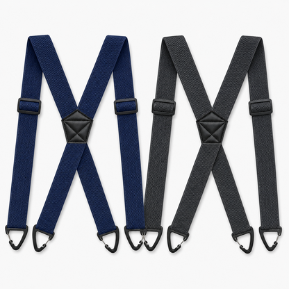 Men's X-Back Suspenders with Hook Clips