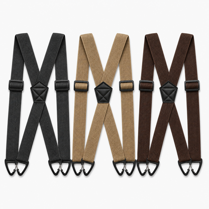 Men's X-Back Suspenders with Hook Clips