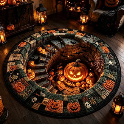 🎃🎄 3D Illusion Holiday Rug – Spooky Halloween & Christmas Magic for Your Home