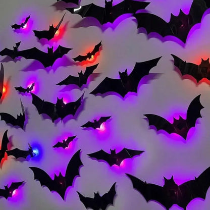 🦇Halloween 3D Bat LED Wall Light Decor🎃💡