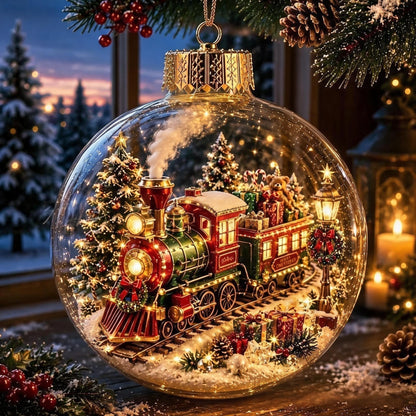 🎄Glowing Christmas Diorama Ornament 👼