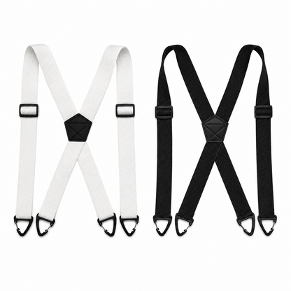Men's X-Back Suspenders with Hook Clips