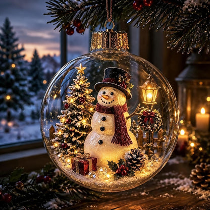 🎄Glowing Christmas Diorama Ornament 👼